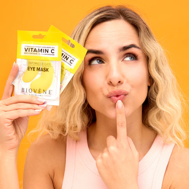 Biovene Vitamin C Eye Pad Mask With Grapefruit & Hyaluronic Acid