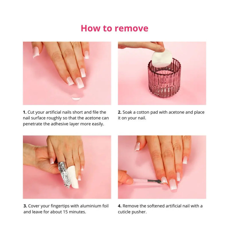 Boozyshop 24 pcs Press On Nails Dripping Gold