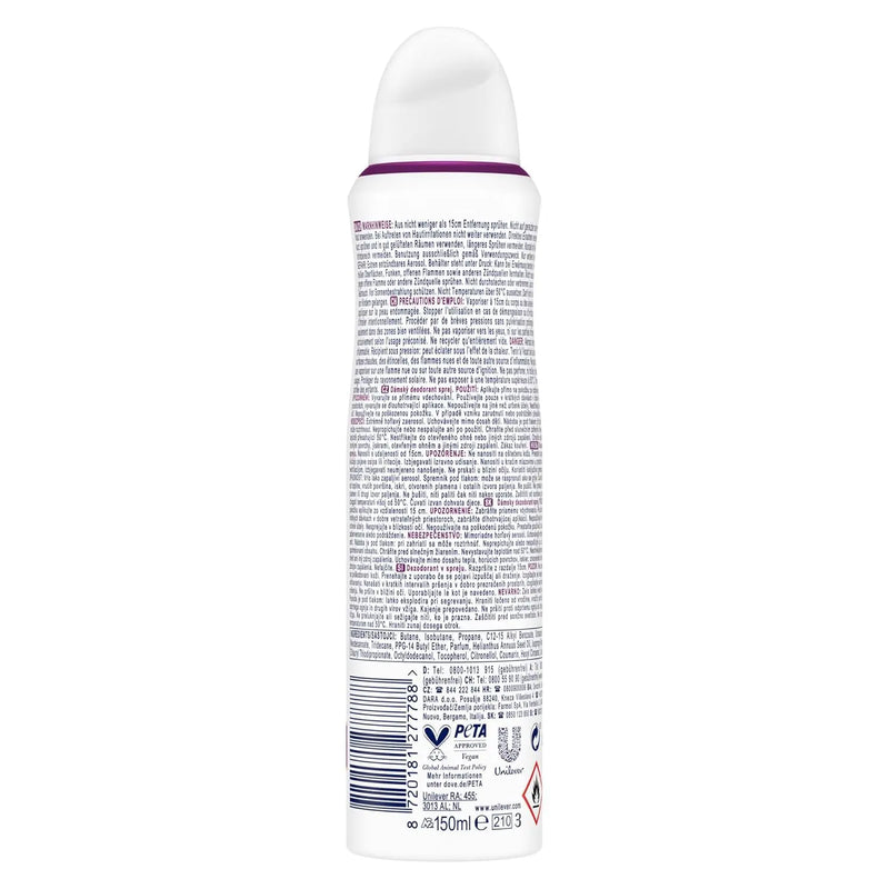Dove Cherry Blossom Scent Deodorant Spray with Nourishing Zinc Complex