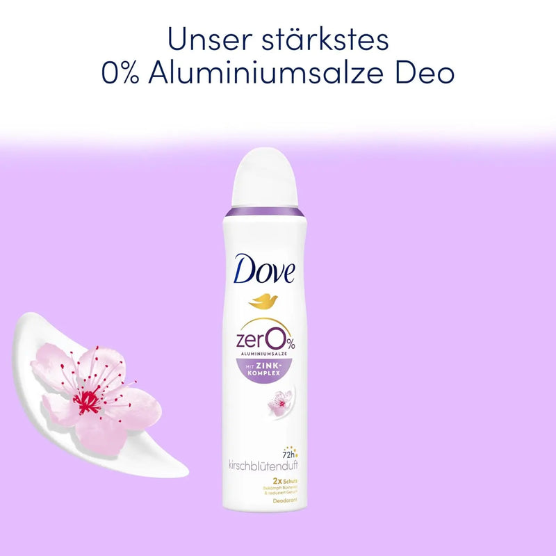 Dove Cherry Blossom Scent Deodorant Spray with Nourishing Zinc Complex