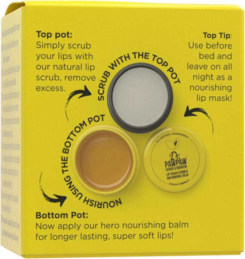 DR. PAWPAW Lip Scrub & Balm Duo