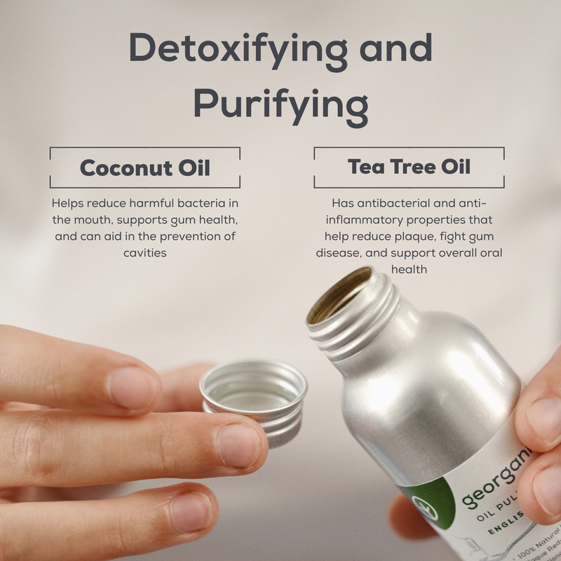 Georganics Oil Pulling Mouthwash Tea Tree