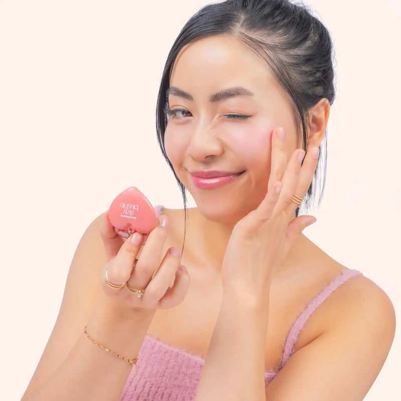 Kara Beauty Stay Blushin! Lip and Cheek Cream Blush Keychain Sunkissed