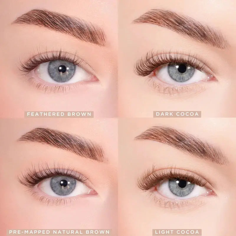 Lola's Lashes Feathered Dark Brown Pre-Glued Lashes