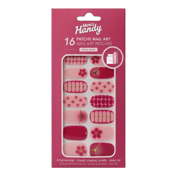 Merci Handy Nail Art Patches Flower Power