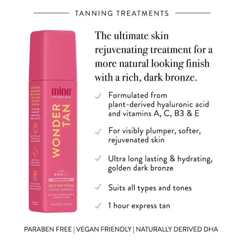 MineTan Wonder Tan Self Tan Foam