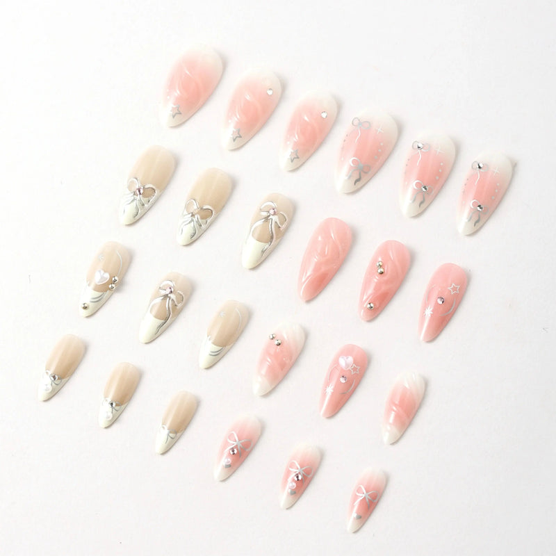 Never Have I Ever Press-On Nails Ballerina Slipper
