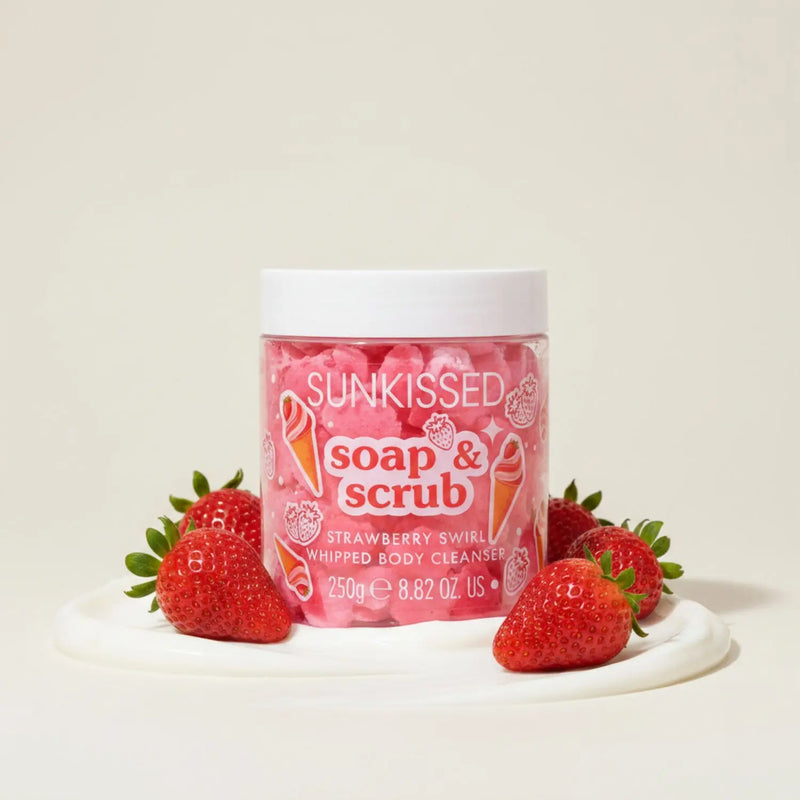 Sunkissed Soap And Scrub Strawberry Swirl