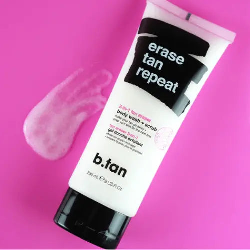 B.tan Erase Tan Repeat 2 in 1 Tan Eraser Body Wash + Scrub