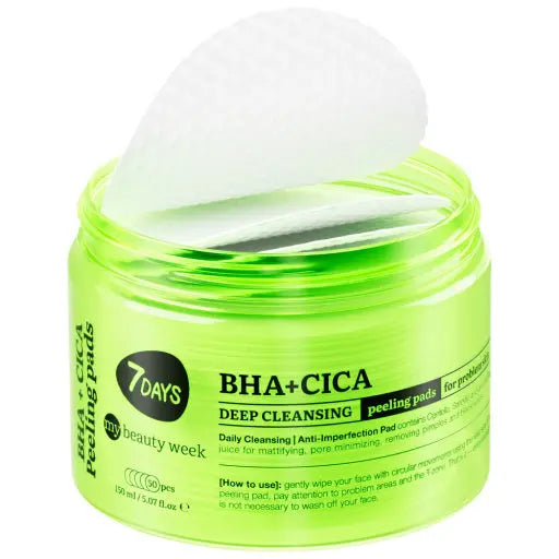 7days Beauty Deep Cleansing Peeling Pads BHA+CICA