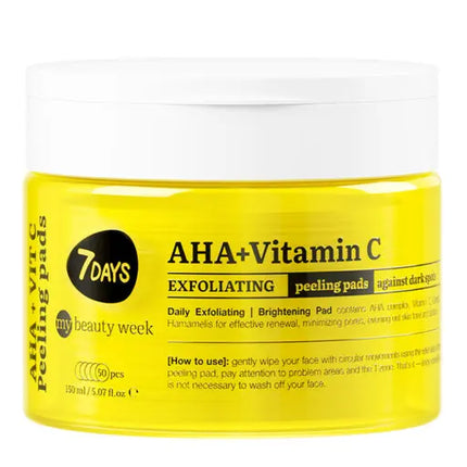 7days Beauty Exfoliating Peeling Pads AHA+Vitamin C