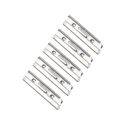 Facial Dermablade Razor With 6 Replacement Blades Silver