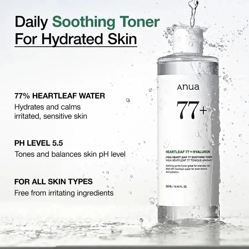 Anua Heartleaf Soothing Skincare Routine Set