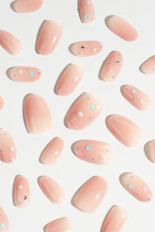 Bonmuz Press-On Nails Bare Dot