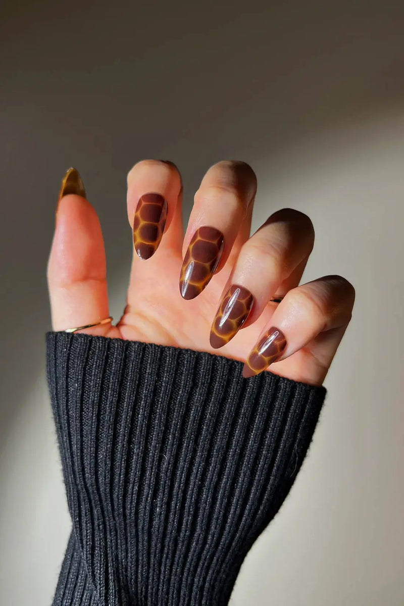 Bonmuz Press-On Nails Cocoa Nouveau