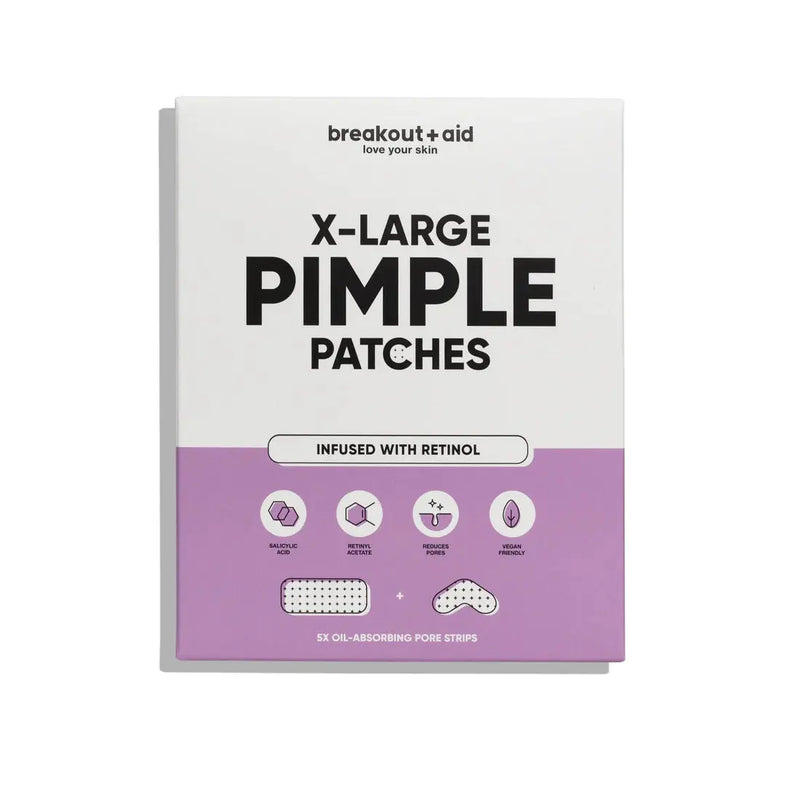BreakoutAid X-Large Pimple Patches Retinol and Salicylic Acid