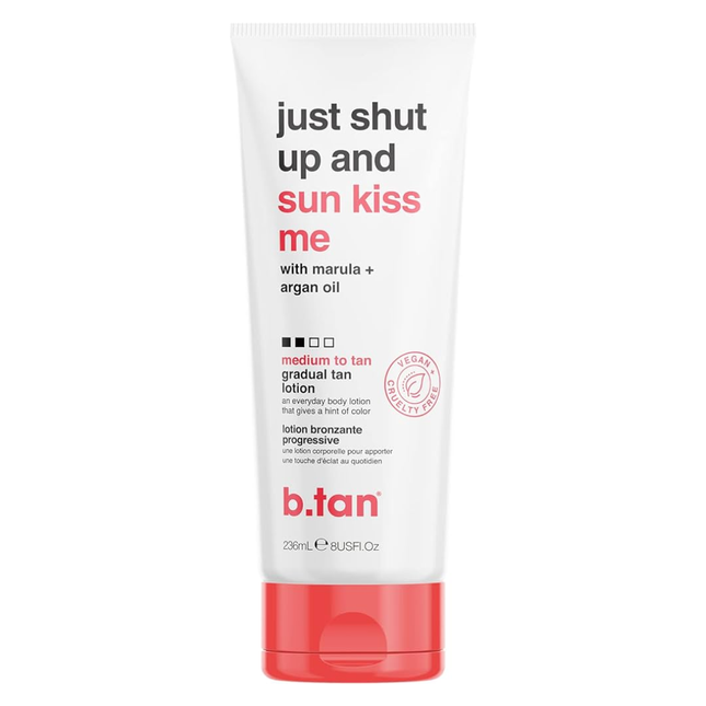 B.tan Just Shut Up & Sunkiss Me Medium To Tan Everyday Glow Lotion