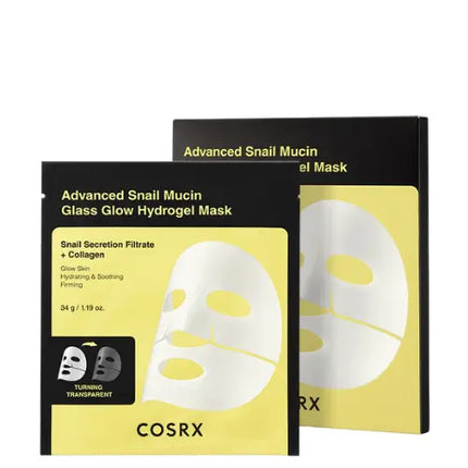 COSRX Advanced Snail Mucin Glass Glow Hydrogel Mask 3-Pack