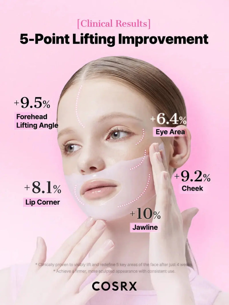 COSRX Peptide Collagen Glow Hydrogel Mask 3-Pack