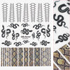 3D Embossed Nail Art Sticker Holo Sunbeam Snake