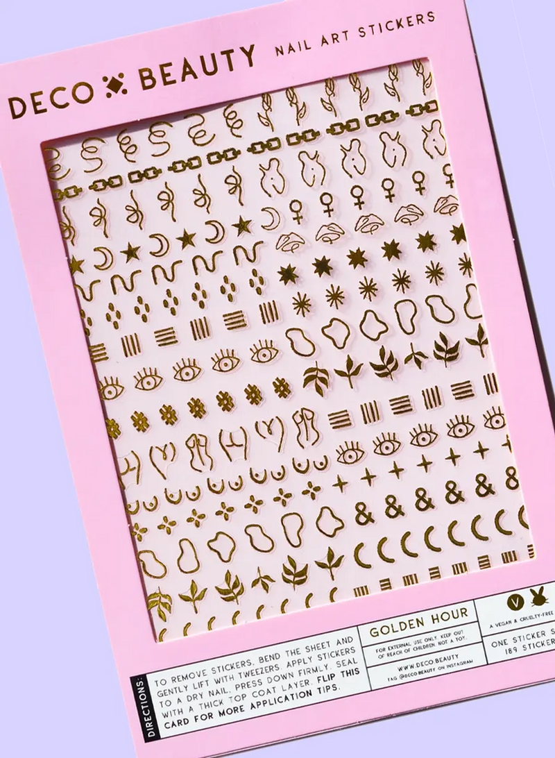 Deco Beauty Nail Art Stickers Golden Hour