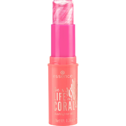 Essence Live LIFE in CORAL Blushlighter Stick 01 Glowin' Coraltastic, Baby!