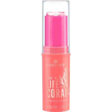 Essence Live LIFE in CORAL Blushlighter Stick 01 Glowin' Coraltastic, Baby!