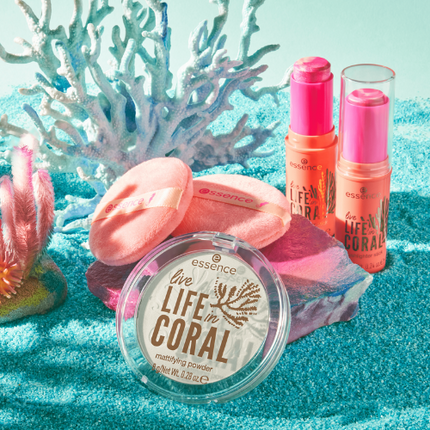 Essence Live LIFE in CORAL Powder Puff Duo 01 Coral Crush Companions!