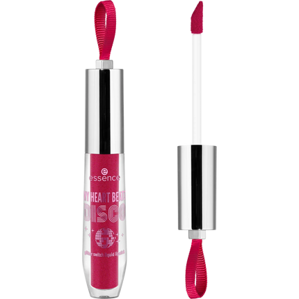 Essence My Heart Beats Disco Glitter Switch Liquid Lipstick 01 Ready, Set, Disco!