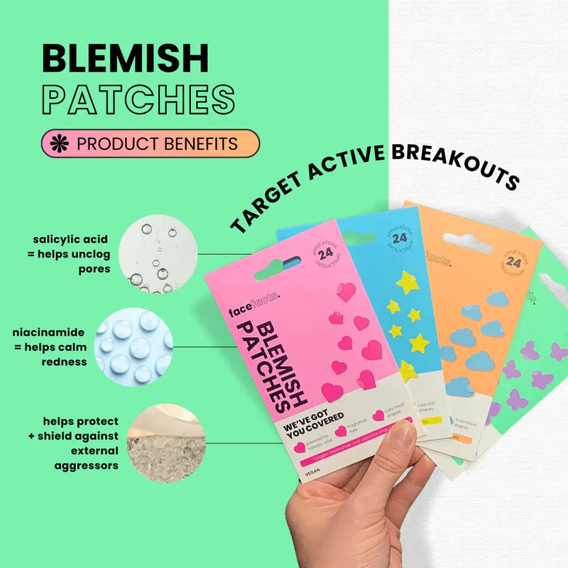 Face Facts Blemish Patches Hearts