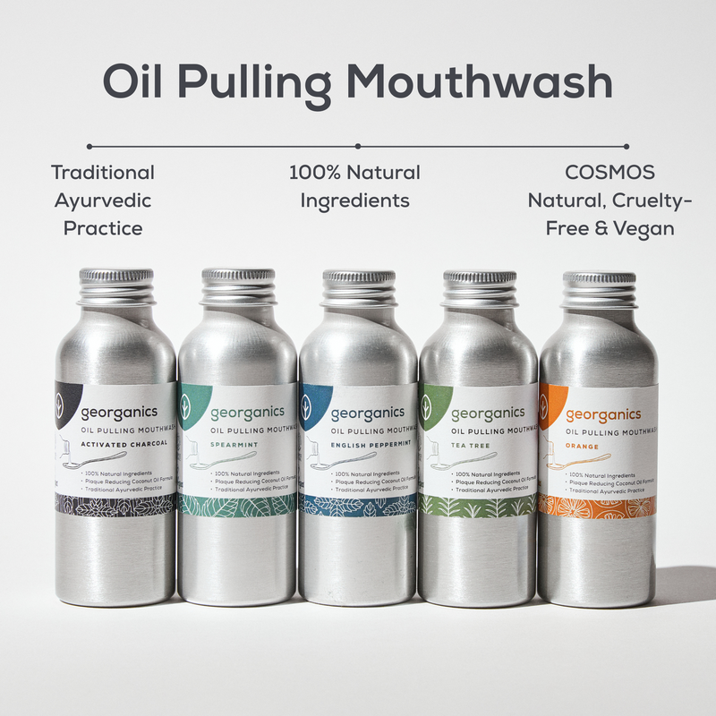 Georganics Oil Pulling Mouthwash Tea Tree