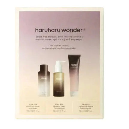 Haruharu Wonder Cleanse and Glow Set