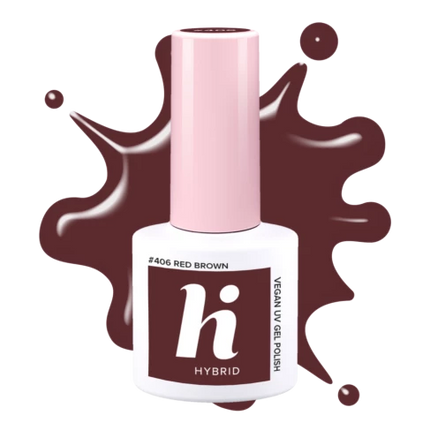 Hi Hybrid 406 Red Brown UV Gel Polish