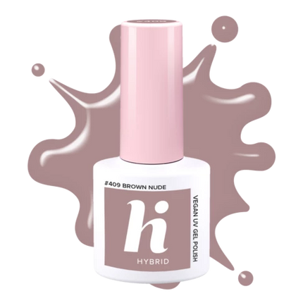 Hi Hybrid 409 Brown Nude UV Gel Polish