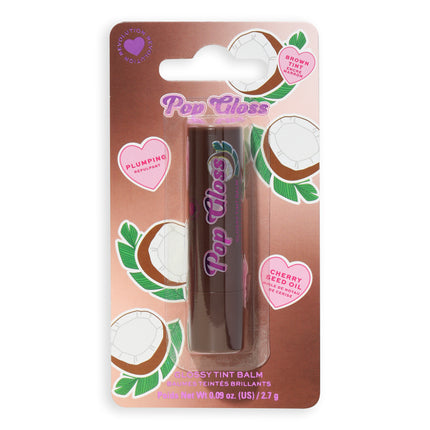 I Heart Revolution Pop Gloss Balm Coconut Brown