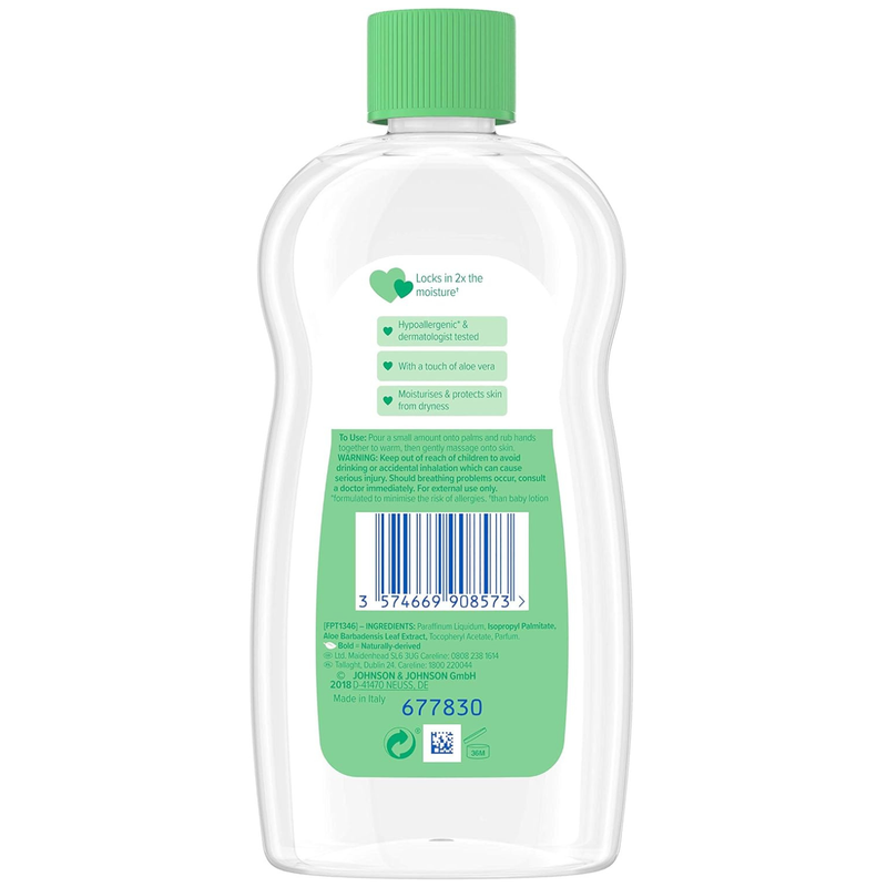 Johnson's Baby Oil Aloe Vera 300 ml.