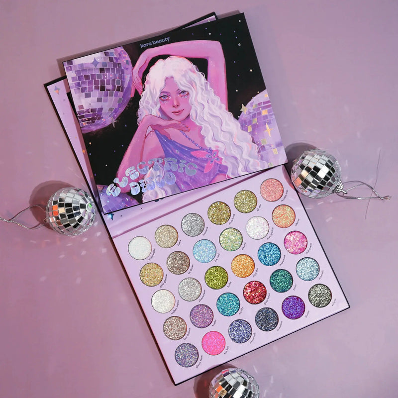 Kara Beauty Electric Disco Pressed Glitter Palette