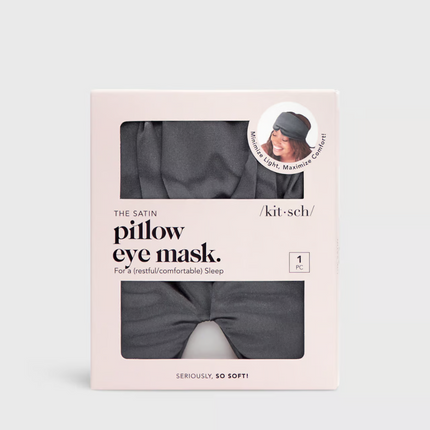 Kitsch The Pillow Eye Mask Charcoal