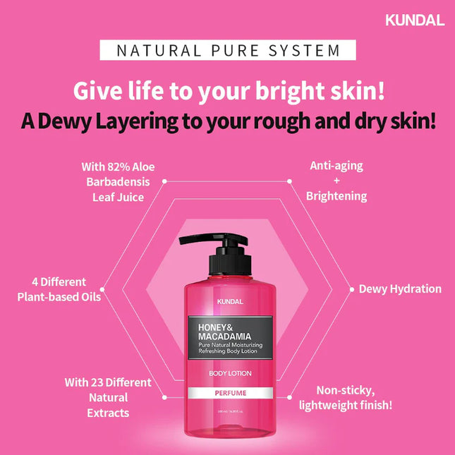 Kundal Honey & Macadamia Pure Body Lotion Cherry Blossom