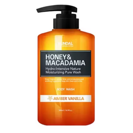 Kundal Honey & Macadamia Pure Body Wash Amber Vanilla