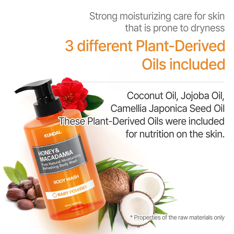 Kundal Honey & Macadamia Pure Body Wash Cherry Blossom