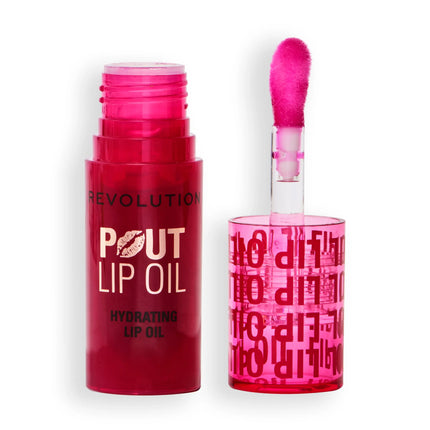 Makeup Revolution Pout Lip Oil Cherry Red