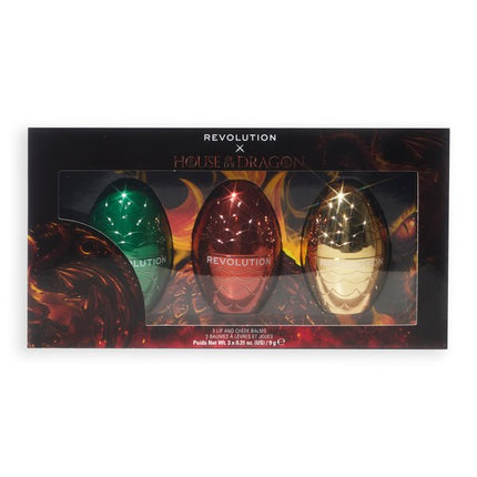 Makeup Revolution x House of Dragon Dragon Egg Lip and Cheek Balm Set