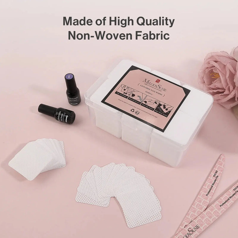 MelodySusie Lint Free Nail Wipes 1050Pcs