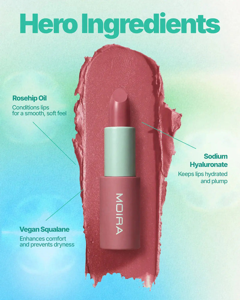 Moira Angel Satin Lipstick 002 Halo Glow