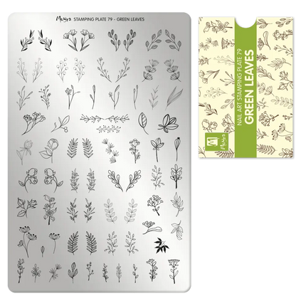 Moyra Stamping Plate 79 Green Leaves