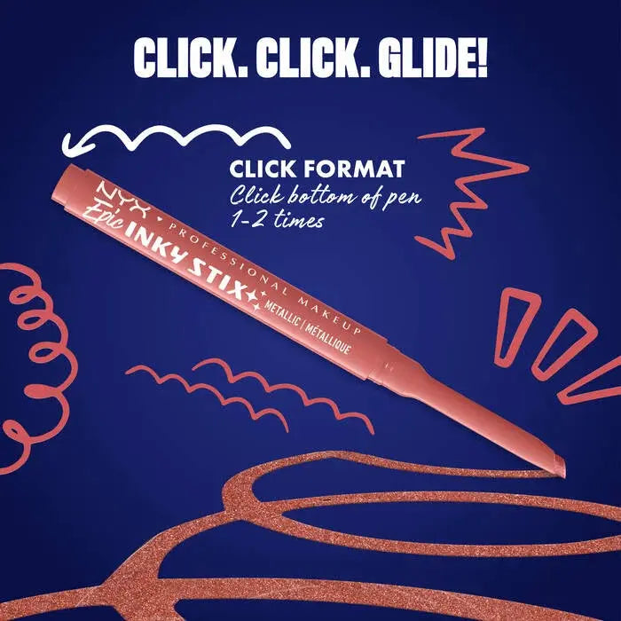 NYX Professional Makeup Epic Inky Stix Eyeliner Blush Byte