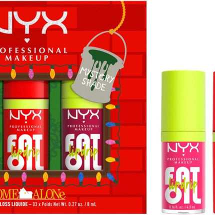 NYX Professional Makeup Home Alone Fat Oil Lip Drip Trio 01