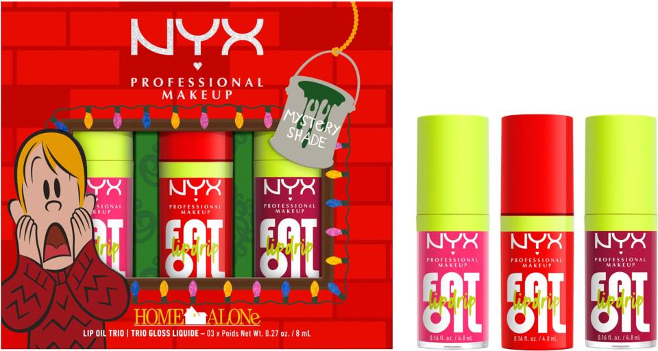 NYX Professional Makeup Home Alone Fat Oil Lip Drip Trio 03