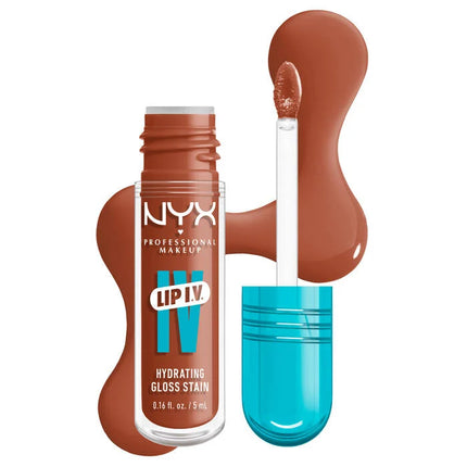 NYX Professional Makeup Lip IV Hydrating Lip Gloss Caramel Drip